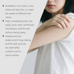 Full Coverage Tattoo Cover Up Cream Body Concealer for Scars, Birthmarks and Dark Spots
