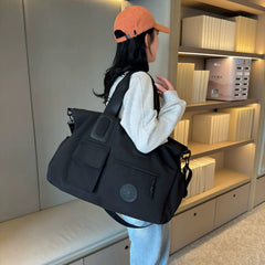 Women's Large Capacity Nylon Travel Tote Duffel Bag