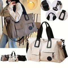 Women's Large Capacity Nylon Travel Tote Duffel Bag