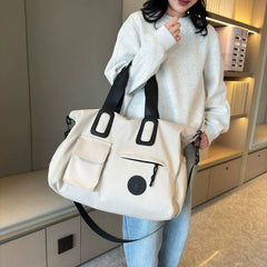 Women's Large Capacity Nylon Travel Tote Duffel Bag