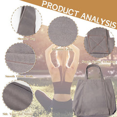 Yoga Tote Bag for Women Shoulder Bags Drawstring for Office Workout Travel