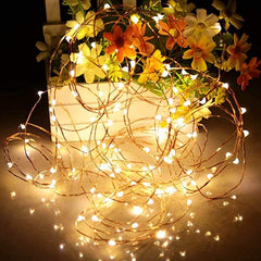 Starry Fairy Copper Wire String Lights Christmas Decor Battery Operated