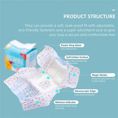 10Pcs Pet Disposable Diaper Dog Diapers Nappy Pads Mat