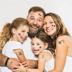 10 Sheets/Set Cartoon Tattoo Makeup Stickers