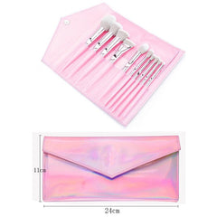10pcs Premium Synthetic Hair Makeup Brushes Set with Case Bag