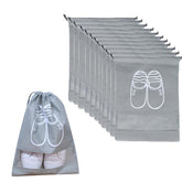 10pcs Waterproof Travel Portable Shoes Storage Bag Pouch