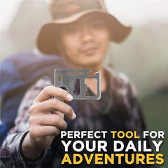 11-in-1 Survival Credit Card-Sized Multitool