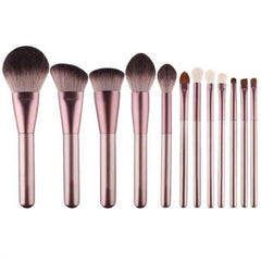 12pcs Premium Synthetic Hair Makeup Brushes Set with Case Bag