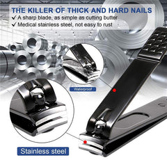 15Pcs Professional Pedicure Manicure Kit Nail Clippers Grooming Set