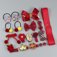 18pcs Kids Hair Clips Set for Little Girls Hair Accessory