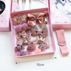 18pcs Kids Hair Clips Set for Little Girls Hair Accessory