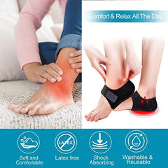 1 Pair Heel Protector Wraps Heel Cups Pain Relief For Plantar Fasciitis Feet