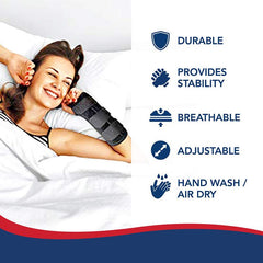 Wrist Support Brace for Carpal Tunnel Adjustable Wrist Splint - Right or Left Hand