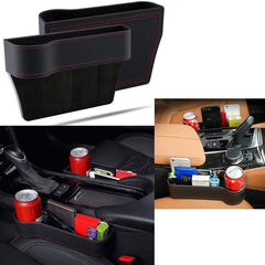 2 Packs PU Car Seat Gap Filler Crevice Storage Box