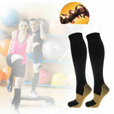 2 Pairs Compression Socks Anti-Fatigue Knee-High Socks