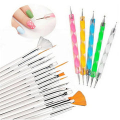 20pcs/set Gel Design Pen Painting Polish Brush Nail Art Brushes Set
