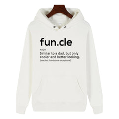 Funny Humor Print Hoodie Fun.cle noun Similar to a Dad Hooded Sweatshirt