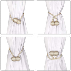 2PCS Smart Magnetic Curtain Tie Back Holdbacks Holders