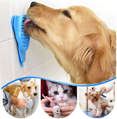 2 Packs Pet Slow Feeder Lick Pad Bath Treater for Dogs Cat Bathing Grooming Training