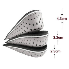 4pcs Unisex Breathable Memory Foam Height Increase Shoes Insoles
