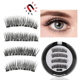 2 Pairs Reusable Thick Long 4-Magnet 3D Magnetic False Eyelashes