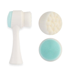 2pcs 2 in 1 Face Cleansing Exfoliating Brush