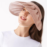 2 in 1 Sun Visor Hat Wide Brim Summer UV Protection Beach Headband Cap