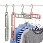 2pcs Space-Saving Storage Multi-port Support Circle Clothes Hanger Drying Rack