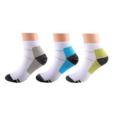 3 Pairs of Compression Running Ankle Socks for Men and Women