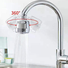 360° Rotatable ABS Stainless Steel Connector Booster Sink Faucet Nozzle Head