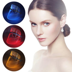 3 Color Photon LED Light Therapy Anti Acne Wrinkle Rejuvenation Beauty Mask