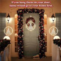 3D Christmas Hanging Window Decorative Lights with Sticking and Suction Cup