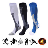 3 Pairs Unisex Sports Compression Socks Stockings for Men & Women