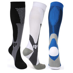 3 Pairs Unisex Sports Compression Socks Stockings for Men & Women