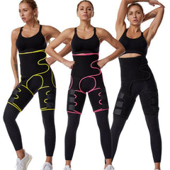 3 in 1 Waist Trainer Thigh Trimmer Leg Shaper Thermo Slimming Wrap
