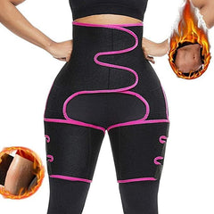 3 in 1 Waist Trainer Thigh Trimmer Leg Shaper Thermo Slimming Wrap