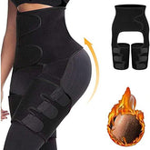 3 in 1 Waist Trainer Thigh Trimmer Leg Shaper Thermo Slimming Wrap