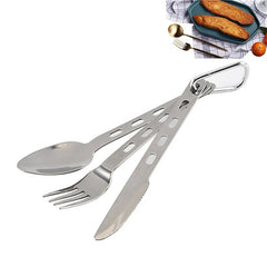 3pcs/set Cutlery Set Ultra Lightweight Knife Fork Spoon