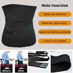 Waist Trainer Support Belt Elastic Band Tummy Snatch Me Up Bandage Wrap