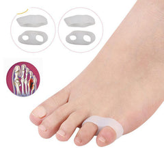 4 pcs Bunionette Pads with Spacer Soft Gel To Separator - Double Ring S