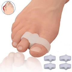 4pcs Sport Bunion Toe Spacer Set Soft Gel Splints - Double Ring L