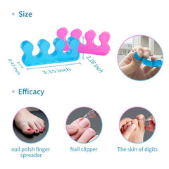 4pcs Toe Separators Finger Toe Straighteners Manicure Pedicure Tools