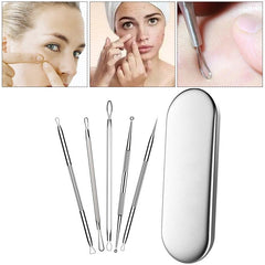 5-Piece Blackhead Acne Removal Kit Needle Exactor