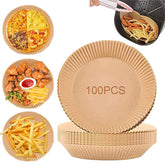100-Piece Air Fryer Non-Stick Liners