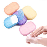 5/10 Packs Portable Disposable Paper Soap Sheets - Assorted Color