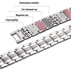 591 Elements 4-IN-1 Anion Titanium Magnetic Therapy Health Bracelet