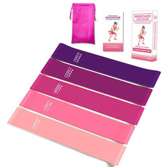5pcs/set Yoga Resistance Loop Exercise Band