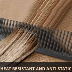 5 Packs Black Fine and Wide Tooth Anti-static Styling Comb