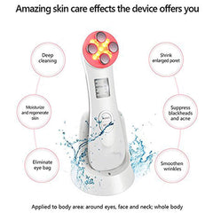 5 in 1 RF LED Light Therapy Skin Tightening Machine Face Massager