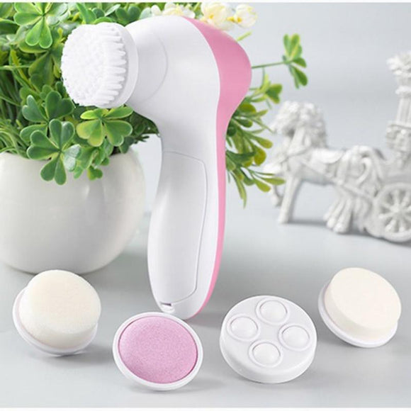 5 in 1 Portable Electric Massager Facial Cleansing Brush